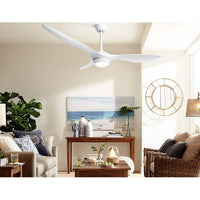 Devanti 52'' Ceiling Fan DC Motor w/Light w/Remote - White Appliances Kings Warehouse 