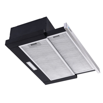 Devanti 600mm Range Hood 60cm Slide out Rangehood Stainless Steel Appliances Kings Warehouse 