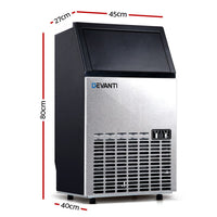 Devanti 60kg Commercial Ice Maker Machine Appliances Kings Warehouse 