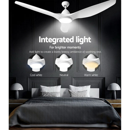 Devanti 64'' DC Motor Ceiling Fan With Light LED Remote Control Fans 3 Blades Trending Tech and Appliances Kings Warehouse 