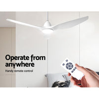 Devanti 64'' DC Motor Ceiling Fan With Light LED Remote Control Fans 3 Blades Trending Tech and Appliances Kings Warehouse 