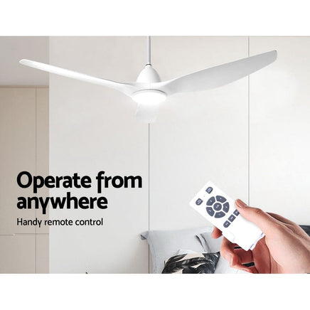 Devanti 64'' DC Motor Ceiling Fan With Light LED Remote Control Fans 3 Blades Trending Tech and Appliances Kings Warehouse 