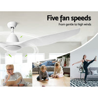 Devanti 64'' DC Motor Ceiling Fan With Light LED Remote Control Fans 3 Blades Trending Tech and Appliances Kings Warehouse 