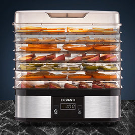 Devanti 7 Trays Food Dehydrator Appliances Kings Warehouse 