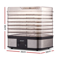 Devanti 7 Trays Food Dehydrator Appliances Kings Warehouse 