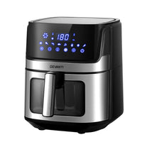 Devanti Air Fryer 6.5L LCD Fryers Clear Window Appliances Kings Warehouse 