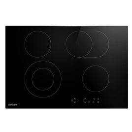 Devanti Ceramic Cooktop 77cm Electric Cooker 4 6 Burner Stove Hob Touch Control CLICK FRENZY: Tech & Appliances Kings Warehouse 