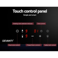 Devanti Electric Ceramic Cooktop 30cm Appliances Kings Warehouse 