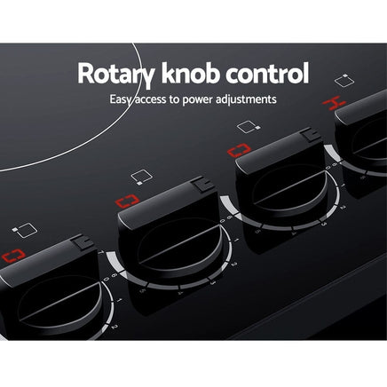 Devanti Electric Ceramic Cooktop 60cm Appliances Kings Warehouse 