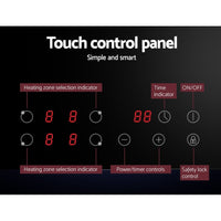 Devanti Electric Ceramic Cooktop 60cm Touch Control Appliances Kings Warehouse 