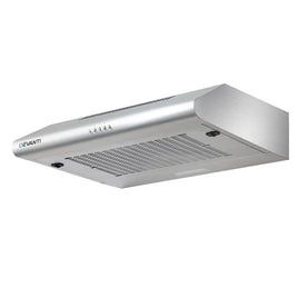 DEVANTI Fixed Range Hood Rangehood Stainless Steel Kitchen Canopy 60cm 600mm Appliances Stocktake Sale Kings Warehouse 