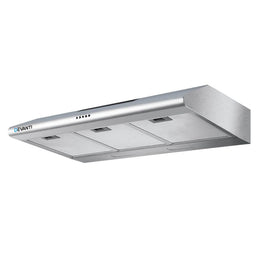 DEVANTI Fixed Range Hood Rangehood Stainless Steel Kitchen Canopy 90cm 900mm Appliances Stocktake Sale Kings Warehouse 