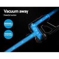 Devanti Handheld Vacuum Cleaner Stick Bagless Cordless 2-Speed Spare HEPA Filter Kings Warehouse 