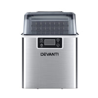 Devanti Ice Maker Machine Commercial Portable Ice Cube Tray Countertop 3.2L Appliances Kings Warehouse 