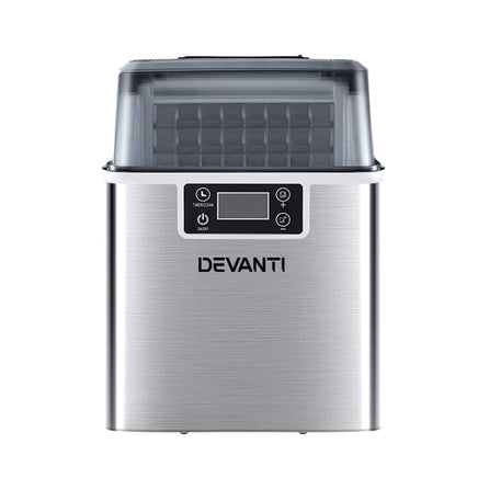 Devanti Ice Maker Machine Commercial Portable Ice Cube Tray Countertop 3.2L Appliances Kings Warehouse 