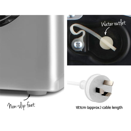 Devanti Portable Ice Cube Maker - Silver Appliances Kings Warehouse 
