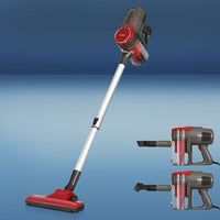 Devanti Stick Vacuum Cleaner Bagless Corded 500W Red Appliances Kings Warehouse 