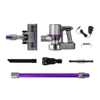 Devanti Stick Vacuum Cleaner Bagless Cordless 120W Purple Appliances Kings Warehouse 