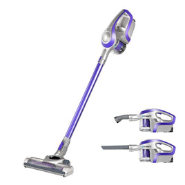 Devanti Stick Vacuum Cleaner Bagless Cordless 150W Purple Appliances Kings Warehouse 