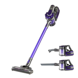 Devanti Stick Vacuum Cleaner Bagless Cordless 150W Purple Appliances Kings Warehouse