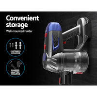 Devanti Stick Vacuum Cleaner Bagless Cordless Red 150W Appliances Kings Warehouse 