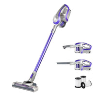 Devanti Stick Vacuum Cleaner Cordless HEPA Filter Purple 150W Appliances Kings Warehouse 