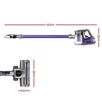 Devanti Stick Vacuum Cleaner Cordless HEPA Filter Purple Appliances Kings Warehouse 
