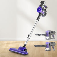 Devanti Stick Vacuum Cleaner Handheld Corded 450W Purple Appliances Kings Warehouse 