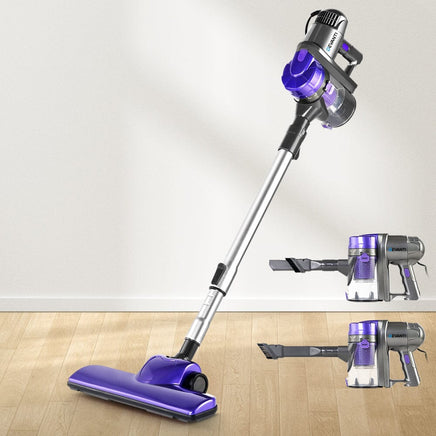Devanti Stick Vacuum Cleaner Handheld Corded 450W Purple Appliances Kings Warehouse 
