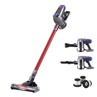 Devanti Stick Vacuum Cleaner HEPA Filter Red 150W Appliances Kings Warehouse 