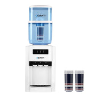 Devanti Water Cooler Dispenser Bench Top 22L w/2 Filter Appliances Kings Warehouse 