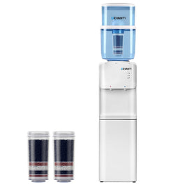 Devanti Water Cooler Dispenser Stand 22L Bottle White w/2 Filter Appliances Kings Warehouse 