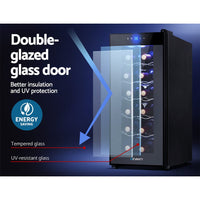 Devanti Wine Fridge Cooler 12 Bottles Appliances Kings Warehouse 