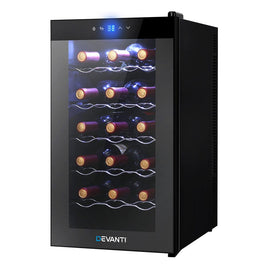 Devanti Wine Fridge Cooler 18 Bottles Appliances Kings Warehouse 