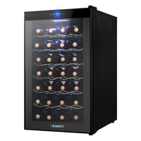 Devanti Wine Fridge Cooler 28 Bottles Appliances Kings Warehouse 