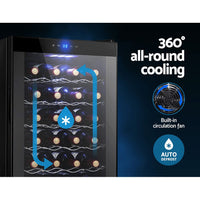 Devanti Wine Fridge Cooler 28 Bottles Appliances Kings Warehouse 
