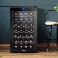 Devanti Wine Fridge Cooler 28 Bottles Appliances Kings Warehouse 