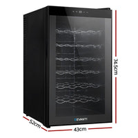 Devanti Wine Fridge Cooler 28 Bottles Appliances Kings Warehouse 