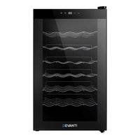 Devanti Wine Fridge Cooler 28 Bottles Appliances Kings Warehouse 