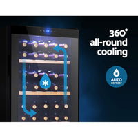 Devanti Wine Fridge Cooler 34 Bottles Appliances Kings Warehouse 