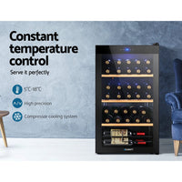 Devanti Wine Fridge Cooler 34 Bottles Appliances Kings Warehouse 