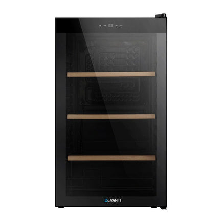 Devanti Wine Fridge Cooler 34 Bottles Appliances Kings Warehouse 