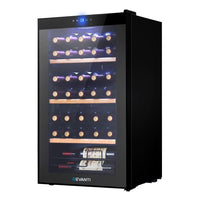 Devanti Wine Fridge Cooler 34 Bottles Appliances Kings Warehouse 