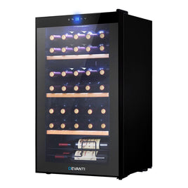 Devanti Wine Fridge Cooler 34 Bottles Appliances Kings Warehouse 