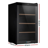 Devanti Wine Fridge Cooler 34 Bottles Appliances Kings Warehouse 