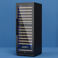 Devanti Wine Fridge Cooler Dual Zone 154 Bottles Appliances Kings Warehouse 