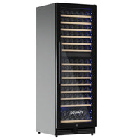 Devanti Wine Fridge Cooler Dual Zone 154 Bottles Appliances Kings Warehouse 