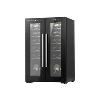 Devanti Wine Fridge Cooler Dual Zone 24 Bottles Appliances Kings Warehouse 