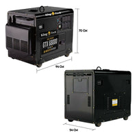 Diesel Generator Single Phase 8.4kw Rated Diesel 6kw 13hp Portable Tools Kings Warehouse 