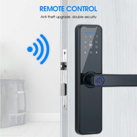 Digital Smart Door Lock Fingerprint APP Key Card Password Electronic Home Lock Kings Warehouse 